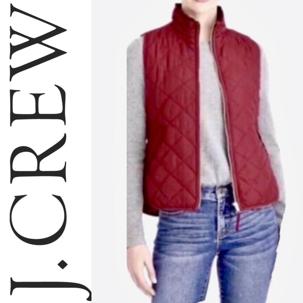 J. CREW Mercantile ruffled puffer vest